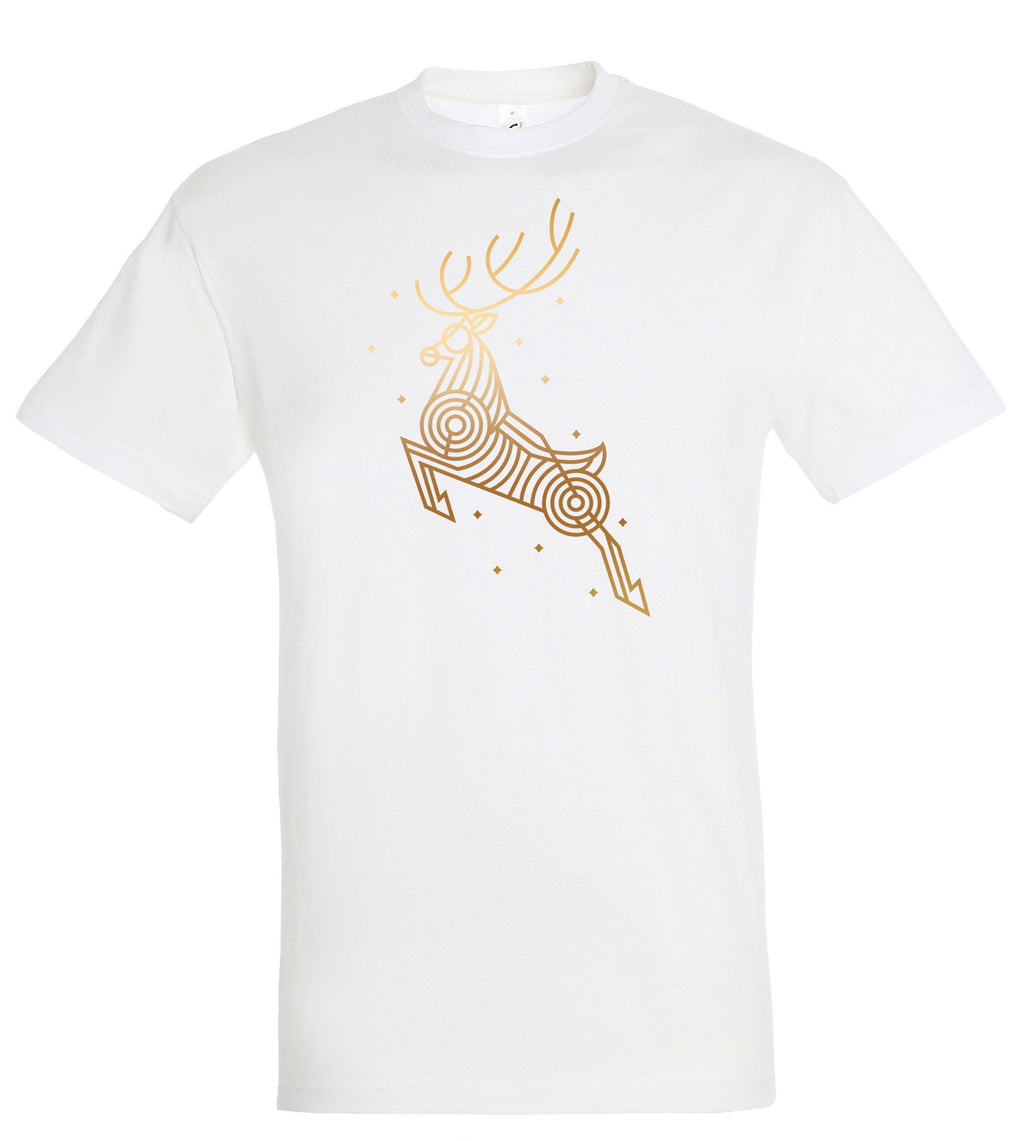 Marškinėliai su grafiniu elniu