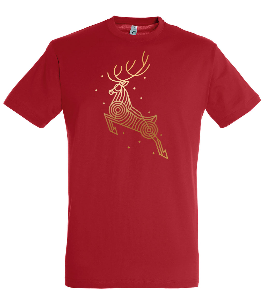 Marškinėliai su grafiniu elniu