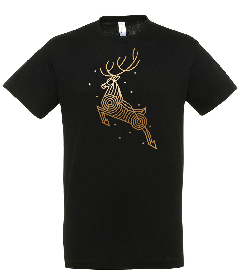 Marškinėliai su grafiniu elniu