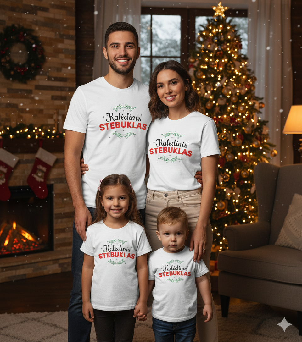 Marškinėliai "Marškinėliai Kalėdinis stebuklas"